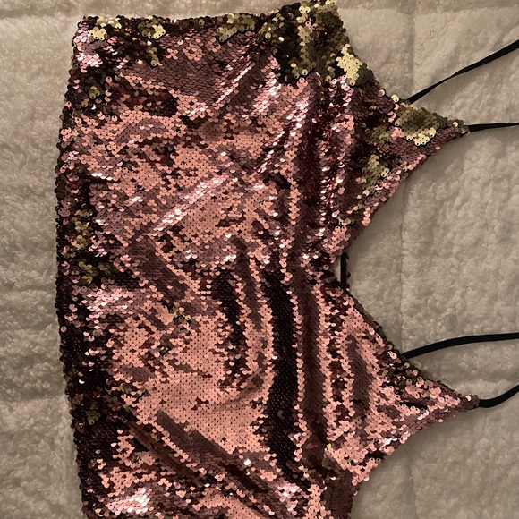 TOPSHOP SEQUIN TOP - Picture 5 of 5